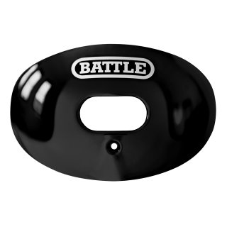 Battle Oxygen Chrome Lip Protector Mouthguard,Strapped, Black