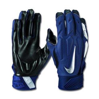 Nike D Tack 6.0 Lineman Glove, Navy/Chrome M