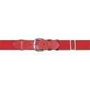 Markwort Elastic Belt with Leather Tab - Red