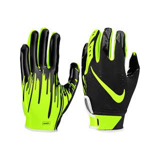 Nike Vapor Jet  5.0  Youth Glove, Black/Volt Youth L