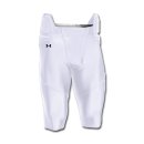 Under Armour Integrated Pant, White, YOUTH