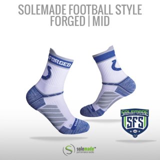 Football Style Socks, "Forget" , Mid Cut