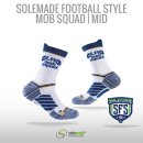 Football Style Socks, "Mob Squad" , Mid Cut