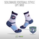Football Style Socks, "Up" , Mid Cut