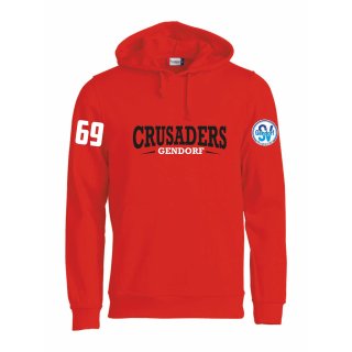 Crusaders Team-Hoody - Rot