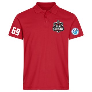 Crusaders Team Polo Rot L