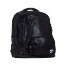 Black Faux Suede Rebel Dream Bag with Black Zipper