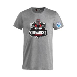 Crusaders Fan-TShirt "Big-Logo" - Grau XL
