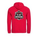 Crusaders Team Heavy-Hoody Front&Back - Rot XS
