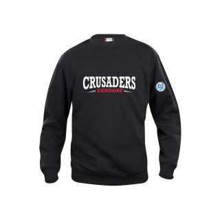 Crusaders Fan-Roundneck Senior - Schwarz S