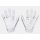 Under Armour F8 YOUTH Glove, White