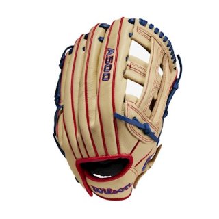 Baseball Handschuh Wilson A500 Series 12 Blonde/Red/Royal - RHT