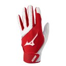 Batting Gloves Mizuno MVP Adult - White/Red