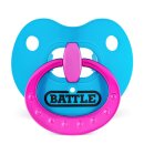Battle Chrome Binky Oxygen Football Mouthguard - Blue/Pink