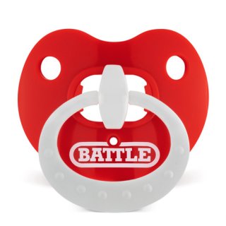 Battle Binky Oxygen Football Mouthguard - Red/White
